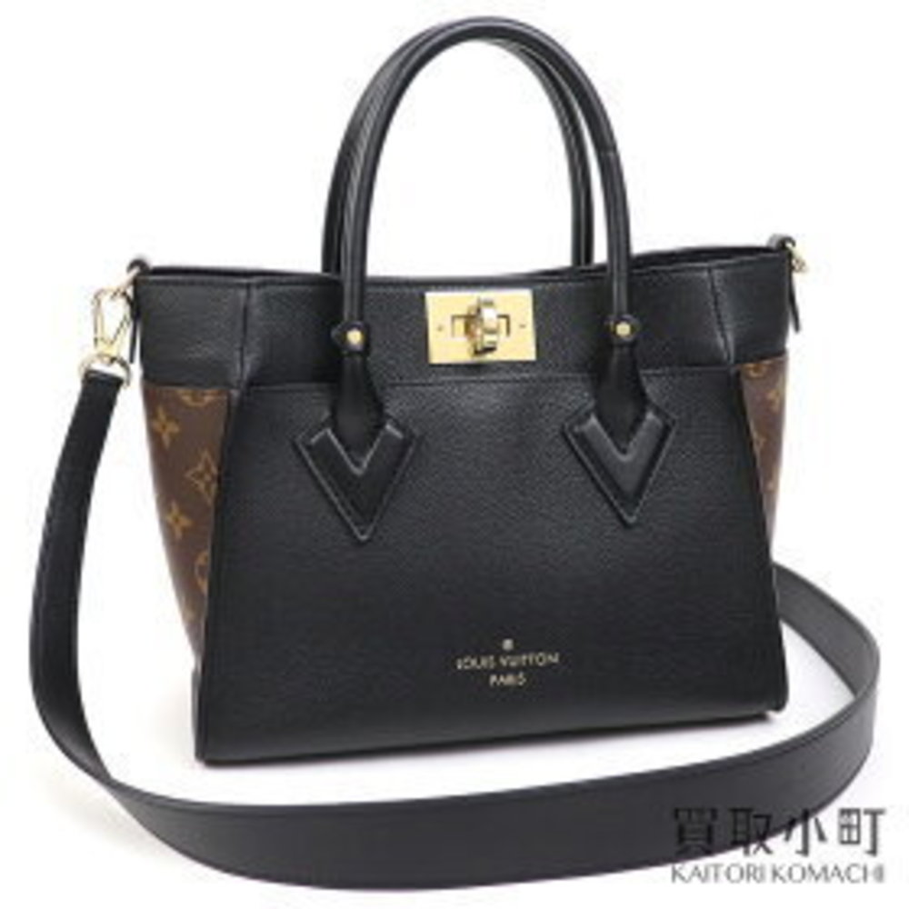 Louis Vuitton On My Side PM Noir Black Shoulder Tote Handbag LV BAG